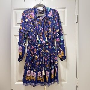 Vibrant Floral Long Sleeve Dress